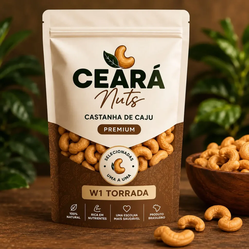 Castanha de caju torrada sem sal W1 Ceará Nuts