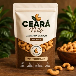 Castanha de caju torrada sem sal W1 Ceará Nuts